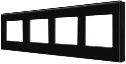 Luxion Rama cvadrupla Luxion din sticla securizata, negru, pentru module (LX-M1-4FB)