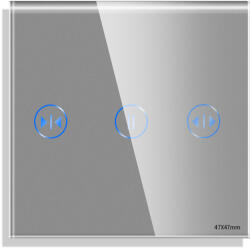 Luxion Panou touch mini pentru jaluzele din sticla gri Luxion (LX-GP026-WFGY)