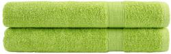 vidaXL Prosoape de sauna premium SOLUND 2 buc. verde 80x200 cm 600 gsm GartenMobel Dekor (137506) Prosop