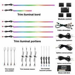 NIGHTVIBE Lumini ambientale Toyota Auris E180 2012-2017 NIGHTVIBE cu conectare Can-Bus (AMB-CB-TOYOTA-AURIS-GEN2-E180-2012-2017)