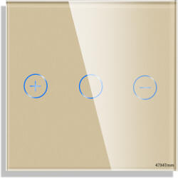 Luxion Panou variator touch mini din sticla, auriu, compatibil rame Luxion (LX-GP034G)