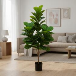  Smochin artificial decorativ cu ghiveci, 3 brate, 160 cm, verde (AT1CT-IM1P-PL1D-QYR160)