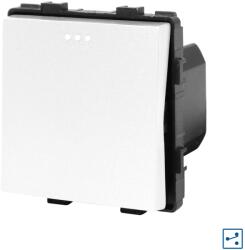 Luxion Intrerupator cruce simplu mecanic Luxion, alb, compatibil rame din sticla (LX-MP003W)