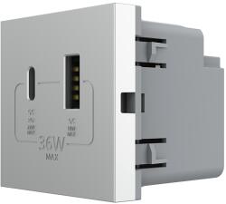 LIVOLO Modul priza USB-A + USB-C LIVOLO 36W pentru încarcare rapida (C7-VL-FCUA18W.UC18W-2IP)