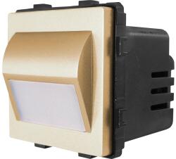 Luxion Lampa de veghe LED Luxion cu lumina calda, finisaj auriu, modul încastrabil (LX-MP051G)