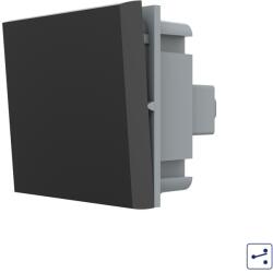LIVOLO Intrerupator simplu mecanic cap scara Livolo, negru, modul (C7-VL-FCMKS-2BP)