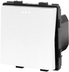 Luxion Intrerupator simplu mecanic Luxion alb, modul pentru rame din sticla (LX-MP001W)