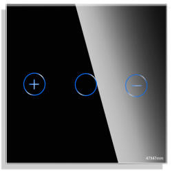 Luxion Panou variator touch mini din sticla neagra pentru rame Luxion (LX-GP034B)