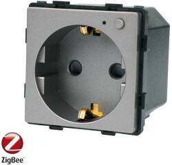 Luxion Priza inteligenta Zigbee Luxion gri, fara rama, cu protectie copii (LX-ZT-SC001GY)