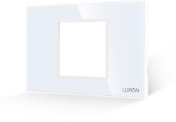 Luxion Rama din sticla securizata Luxion 2/3M alba cu suport, standard italian (LXI-GF002W)