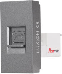 Luxion Modul priza telefon 1M Luxion gri, standard Italian pentru rame LUXION (LXI-037GY)