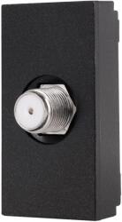Luxion Priza satelit modulara Luxion 1M, negru, standard italian (LXI-034B)