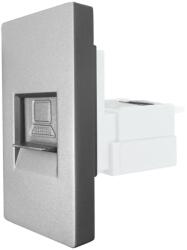 Luxion Priza telefon modulara 1M Luxion gri, compatibila cu rame din sticla (LX-MP016GY)