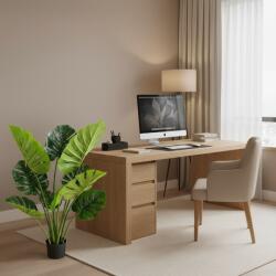  Planta artificiala Monstera Deliciosa cu frunze bogate, 120 cm, verde (AT1CT-IM1P-PL1D-GBRG102)