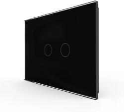 LIVOLO Panou Intrerupator Dublu cu Touch LIVOLO Din Sticla, Standard Italian (VL-P902-2B)