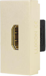 Luxion Modul priza HDMI Luxion 1M auriu, standard italian pentru rame LUXION (LXI-069G)