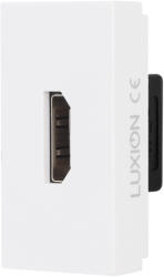 Luxion Modul priza HDMI 1M Luxion alb, standard italian pentru rame din sticla (LXI-069W)