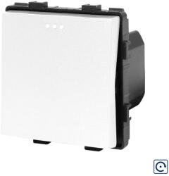 Luxion Intrerupator simplu mecanic cu revenire/reset, alb, Luxion (LX-MP008NW)