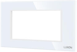 Luxion Rama din sticla securizata 4M Luxion alba, cu suport, standard italian (LXI-GF004W)