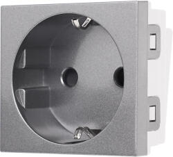 Luxion Priza Schuko modulara 2M Luxion gri, standard italian (LXI-045GY)