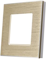 Luxion Rama simpla din aluminiu Luxion, aurie, pentru prize si întrerupatoare (LX-M2-1FG-FL)