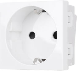 Luxion Priza Schuko modulara Luxion 2M, alb, standard italian (LXI-045W)