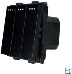 Luxion Intrerupator triplu cap scara mecanic Luxion, negru (LX-MP007B)