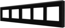 Luxion Rama cvintupla Luxion din sticla securizata, neagra, pentru module (LX-M1-5FB)