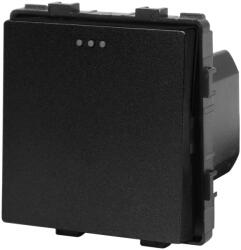 Luxion Intrerupator simplu mecanic modular Luxion, negru, compatibil rame sticla (LX-MP001B)