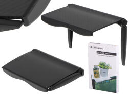  Etajera reglabila pentru TV sau monitor din ABS, neagra, 15, 5 x 11, 5 cm (KX5274)