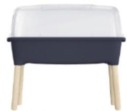 Prosperplast Palántanevelő RESPANA PLANTER WOOD HIGH SET 78 cm, antracit (PRISEW780H-S433)