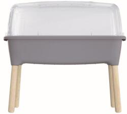 Prosperplast Palántanevelő RESPANA PLANTER WOOD HIGH SET 78 cm, szürke kő (PRISEW780H-405U)
