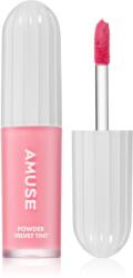Amuse Cosmetics Powder Velvet Tint Ruj de buze lichid, de lunga durata cu efect matifiant culoare 01 Rare Peach 3.3 g