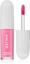 Amuse Cosmetics Powder Velvet Tint Ruj de buze lichid, de lunga durata cu efect matifiant culoare 07 Salty Grape 3.3 g