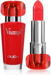 PUPA Vamp! Luminous Lipstick rúzs a telt ajkakért árnyalat 305 True Orange 3.5 g