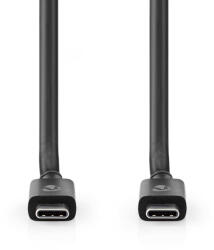 Nedis CCGP66020BK20 USB4 Gen 3x2 2 M USB C 20 Gbit/s 240 W Fekete USB kábel (CCGP66020BK20)
