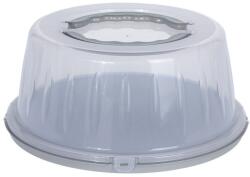 Excellent Houseware Kiváló háztartási süteménytálca tálaló és szállító tálca, polipropilén, 33x15 cm, szürke (KO-030000370G)