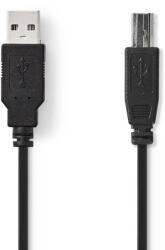 Nedis CCGB60100BK30 USB 2.0 2 M USB A USB B 0, 48 Gbit/s Fekete USB kábel (CCGB60100BK30)