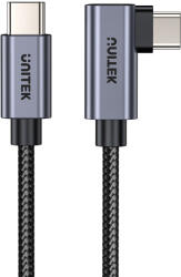 Unitek C14123BK-0.5M USB 2.0 0, 5 M USB C 480 Gbit/s 100 W Fekete, Szürke USB kábel (C14123BK-0.5M)