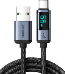 JOYROOM S-AC066A16 1, 2 M USB A USB C 4, 8 Gbit/s 66 W Fekete USB kábel (S-AC066A16)