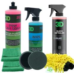 3DProducts Set Premium Îngrijire Auto Exterior, Curățare, Întreținere, Finisare, Luciu Profesional, 3DProducts