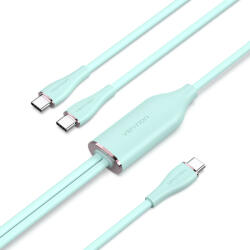 Vention CTMPG USB 2.0 0, 5 M USB C 2 x USB C 0, 48 Gbit/s Zöld USB kábel (CTMGG)