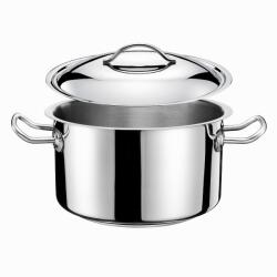 Tomgast Fazék fedővel, Tomgast, rozsdamentes acél, szatén bevonat, 24 cm, 6, 5 l, ezüst (TG-9921-24)