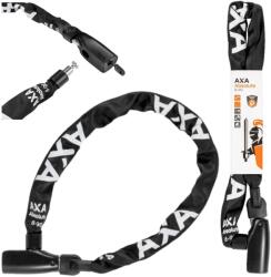 AXA Absolute lopásgátló kerékpárlánc, 90 cm, 8 mm, 2 db kulcs, poliészter védelemmel, elektromos és városi kerékpárokhoz (investigate_8713249278001)