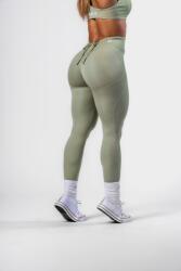 NEBBIA V-Cut Lace-Up Sculpting Leggings OWN YOUR POWER 426 - LIGHT GREEN (S) - NEBBIA