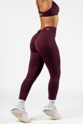 NEBBIA V-Cut Lace-Up Sculpting Leggings OWN YOUR POWER 426 - DARK RED (L) - NEBBIA