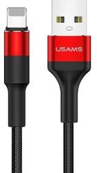 USAMS Töltőkábel, USAMS, Lightning, 2A, 1, 2 m, piros