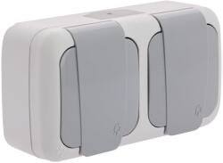 Siemens Priza dubla rezistenta la apa SIEMENS 2P T, gri, IP 54 (59976899)