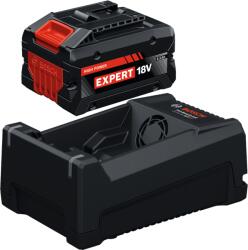 Bosch Set acumulator 18V, EXPERT 1x acumulator EXPERT, 18V, 5.5Ah + Încărcător rapid EXPERT Li-Ion, 12V și 18V, 8Ah (0615V0005V)
