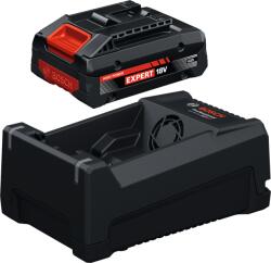 Bosch Set acumulator 18V, EXPERT 1x acumulator EXPERT, 18V, 4Ah + Încărcător rapid EXPERT Li-Ion, 12V și 18V, 8Ah (1600A0373M)